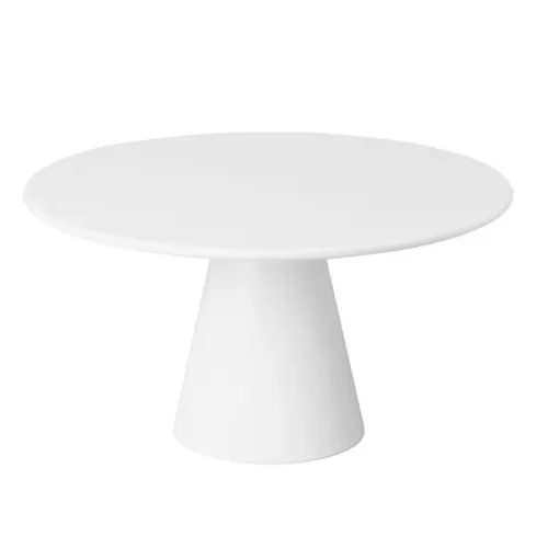 Patera okrągła z melaminy, śr.310 mm, wys.160 mm, biała