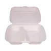 Menubox 2-dzielny z pulpy trzcinowej 230x205x70 mm