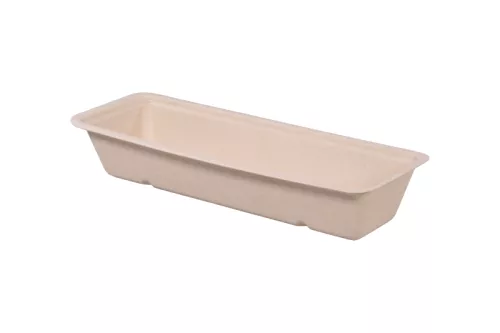 Tacka z pulpy trzcinowej eco natural 74x200x34 mm Great To Go , Bioware