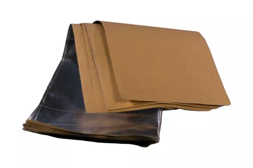 Arkusze papierowe brązowe z aluminium 12x44 cm
