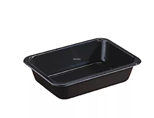 Pojemnik CPET 171x127x35mm na małe porcje 510ml czarny (Duni 115483)