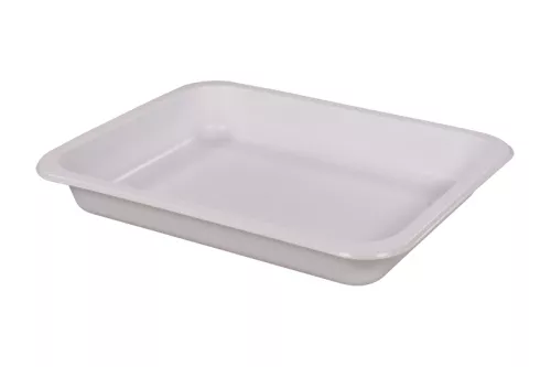 Pojemnik obiadowy niedzielony biały 227x178x30 mm PP do zgrzewu