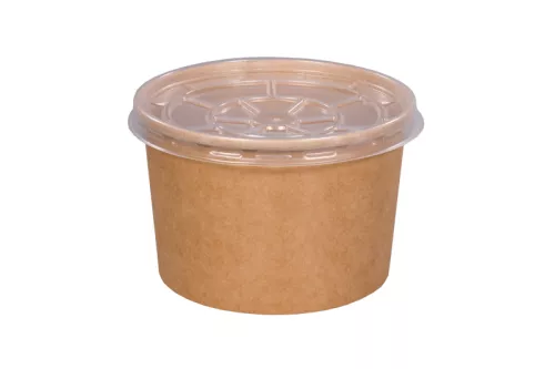 Pokrywka PP śr. 110 mm do pojemnika papierowego na zupę 400ml
