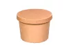 Wieczko papierowe kraft do pojemnika deserowego 150/230ml śr. 90mm