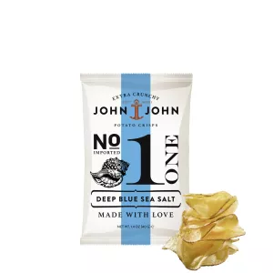Prezenter drewniany - skrzynka na 4 opakowania chipsów John&John