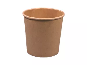 Wieczko papierowe wentylowane KRAFT do pojemnika na zupę 200/300/400ml (8/12/16oz) śr.96mm