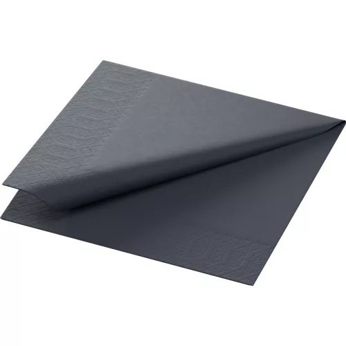 Serwetka czarna 2w 24x24cm w składce 1/4 (Duni 168386)