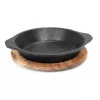 Drewniana podstawka do patelni żeliwnej , brytfanny O16 cm