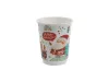 Kubek papierowy 2-warstwowy 300ml śr. 90 mm motyw Świąteczny Merry Christmas (logo żółw)