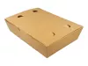 Pudełko papierowe FOOD BOX duży 1400ml, klejone z wentylacją 200x140x50 mm