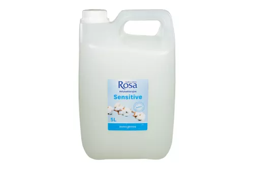 Mydło w płynie antybakteryjne ROSA Sensitive 5L (mix kolorów biały, zielony, różowy)