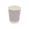 Kubek papierowy 2-warstwowy 'Kołderka' 250 ml śr. 80 mm LILA (z logo żółw)