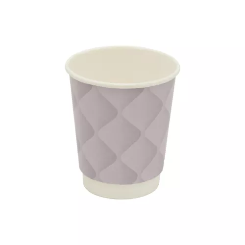 Kubek papierowy 2-warstwowy 'Kołderka' 250 ml śr. 80 mm LILA (z logo żółw)