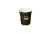 KUBEK PAPIEROWY + PE (8OZ) BRĄZ NADRUK 24CL ŚR. 80MM  A 50 (1000)