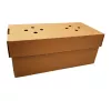Pudełko BURGER ZESTAW rozkładane brązowe 122x240x100 mm