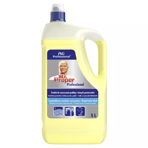 Mr. Proper Professional Lemon 5l - uniwersalny płyn do mycia podłóg i różnych powierzchni