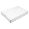 Pudełko prostokątne do pizzy 33,4x24,4x4,5 cm białe