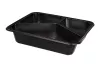 Pojemnik obiadowy 3-dzielny czarny 227x178x50 mm LITE 22G do zgrzewu
