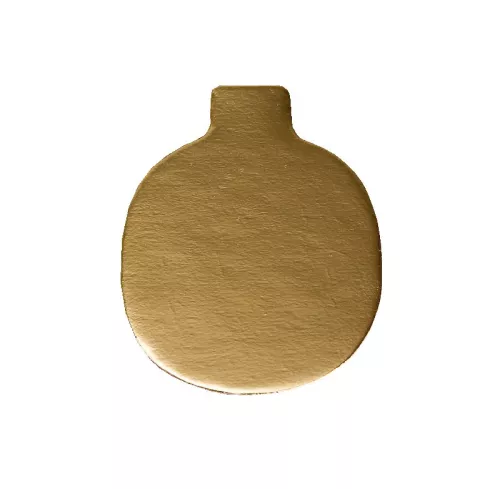 Bankietówka, podkład cukierniczy złoty 10x6,5 cm owalny