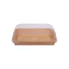 Pudełko papierowe YUMI™ 185x130mm (HP05) kraft do sushi z wieczkiem