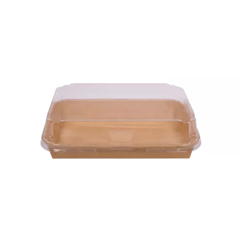 Pudełko papierowe YUMI™ 185x130mm (HP05) kraft do sushi z wieczkiem