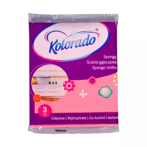 Ścierki gąbczaste Kolorado czerwone