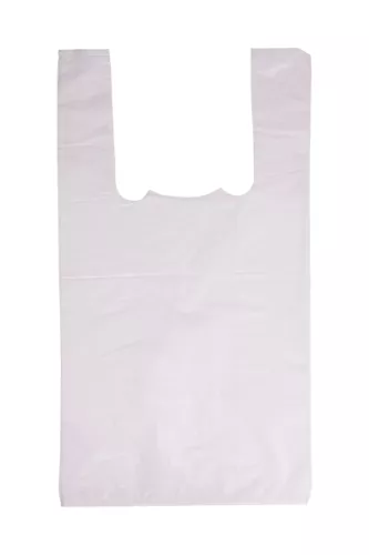 Reklamówka zrywka / Torba foliowa biała 28x48cm 12my