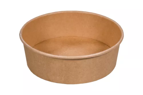 Pojemnik sałatkowy papierowy kraft 1100 ml śr. 185 mm