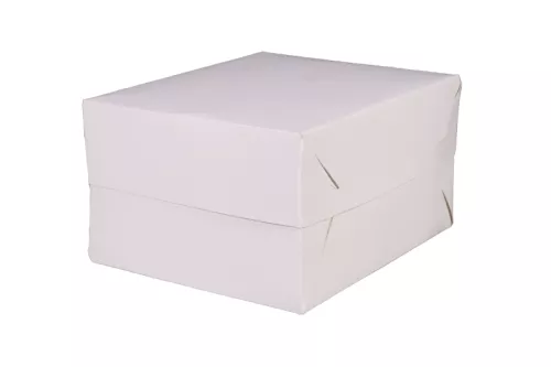 Opakowanie do tortów 18x15x10 cm z wieczkiem, składane z tektury litej