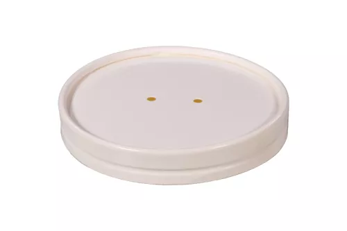 Pokrywka wentylowana BIAŁA do pojemnika na zupę 485ml śr. 97 mm (Duni 168011)