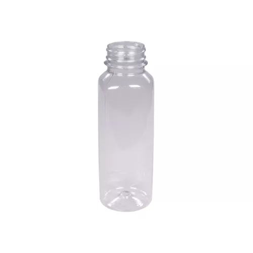 Butelka plastikowa rPET kwadratowa 300 ml śr. 2/38 mm gładka light
