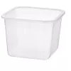 POJEMNIK NA ŻYWNOŚĆ,  KWADRAT, PLASTIK 1.4 L (BEZ POKRYWKI)
