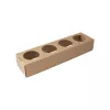 Wkładka na sosy 4x70mm do pudełka PARTY BOX premium, 350x80x50 mm