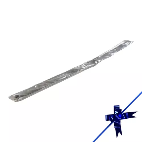 Wstążka ściągana 2,5 cm srebrna