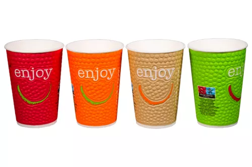 Kubek papierowy enjoy 2-warstwowy 400 ml (z logo żółw)