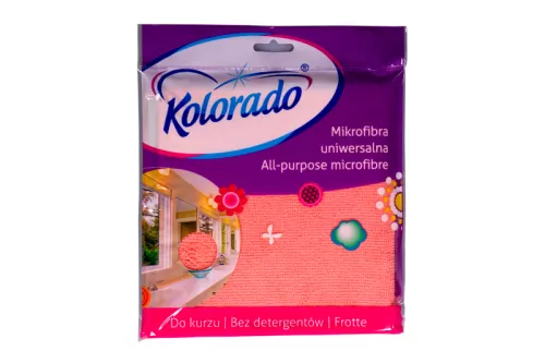 Ścierka z mikrofibry 35x35 cm uniwersalna czerwona