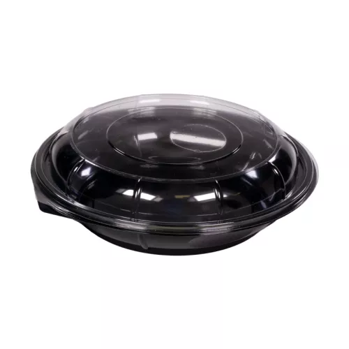 Talerz czarny PET 900ml śr. 220mm