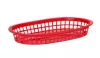 Koszyk do serwowania 275x175x38 mm czerwony - 6 sztuk