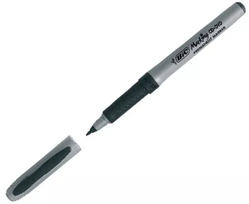 Marker Bic Ultra Fine, do płyt CD/DVD, 0.8mm, czarny