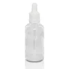 Buteleczka szklana 50ml z kroplomierzem z pipetą białą
