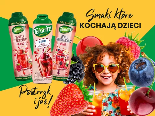 Syrop Teisseire Kids - VERY-CHERRY-COLA BEZ CUKRU 0,6L bidon stalowy