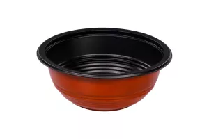 Wieczko do miski bordowo-czarnej 550 ml