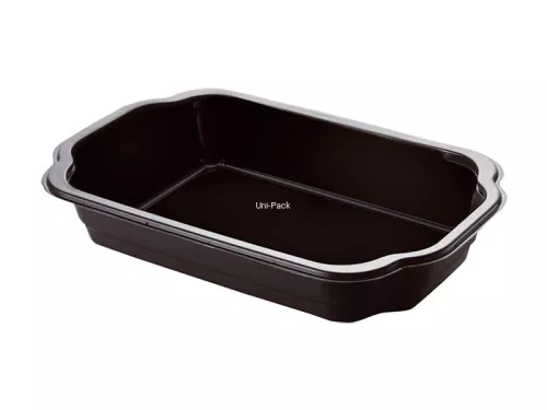 Pojemnik PP do dań na wynos 1400ml czarny