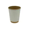 Kubek papierowy 2-warstwowy trawa/kraft 300 ml śr. 90 mm
