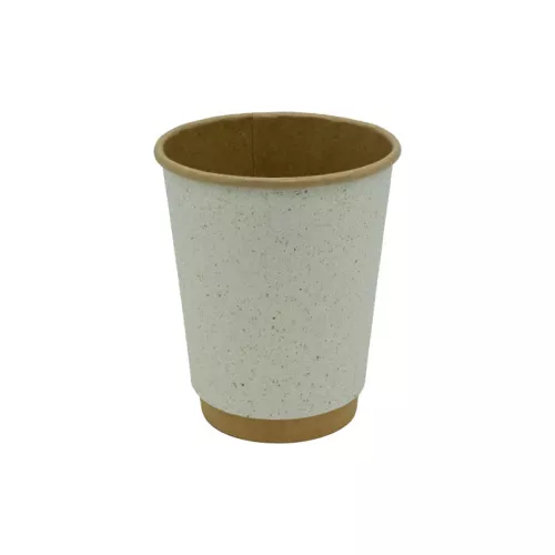 Kubek papierowy 2-warstwowy trawa/kraft 300 ml śr. 90 mm