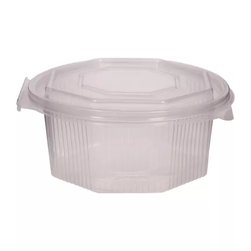 Pojemnik ośmiokątny 750ml PP z wieczkiem na zawiasie