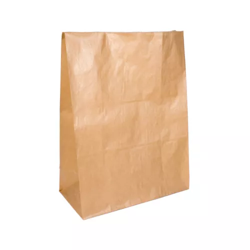 Torba papierowa klockowa brązowa eco/kraft 220x140x340 mm bez uchwytu