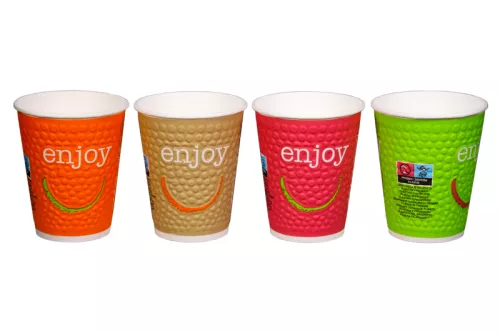 Kubek papierowy enjoy 2-warstwowy 300 ml (z logo żółw)