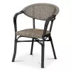 Fotel ogrodowy MONACO khaki, aluminiowa rama, texteline