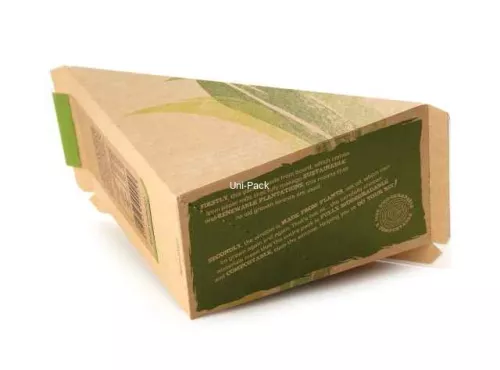 Trójkątne pudełko na kanapki Ecoco do zgrzewu 75x123mm